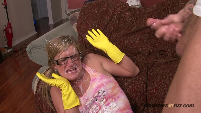 Monsters Of Jizz: First Time Cock Sucker Gets a Massive Facial