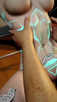 Bakış açısıyla misyoner seksi bir robot kızla seks