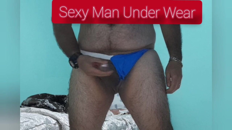 Davidandrexxx: Sexy sottowaear blu per masturbarsi fino a sborrare