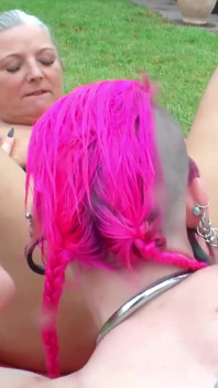 Extensive outdoor bukkake gangbang party with tick Laura and Rosella
