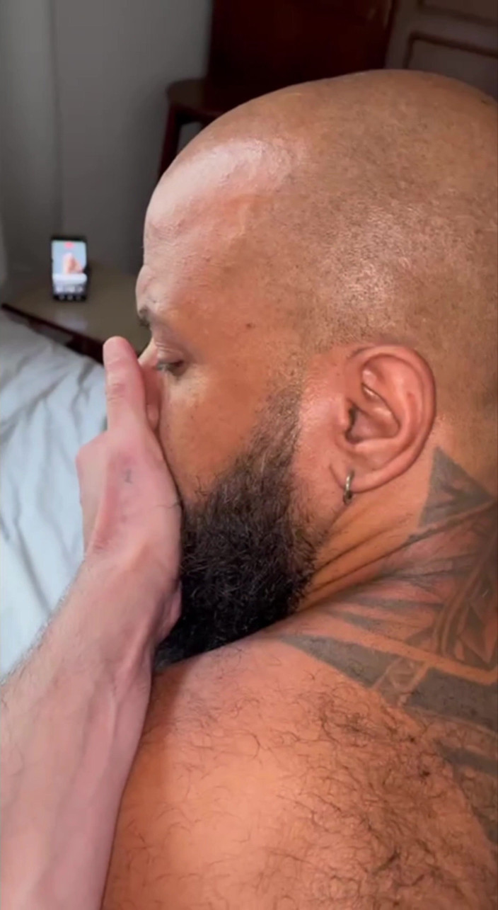 Tio Barbudo: Barbudo Being Passive with Marcos Crescencio. Interracial, Bareback, Cum in...