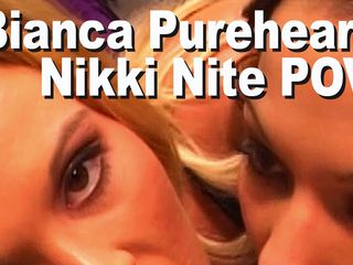 Edge Interactive Publishing: Bianca Pureheart și Nikki Nite și Dick Delaware gât futut anal a2opm...