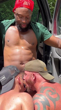BBC Trucker Cock and a Face Full of Cum