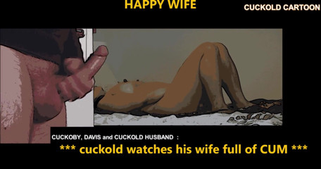 Cuckoby: Cuckold cartoon : Anal in front of husband