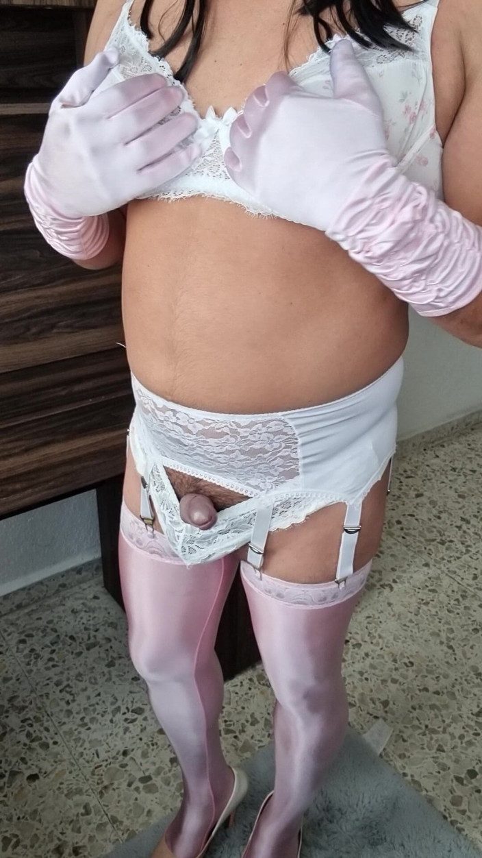 My panties: I Feel Sexy in Another One of My Floral Lingerie...