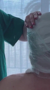 โรงพยาบาล 3 - ใส่ plaster 全身