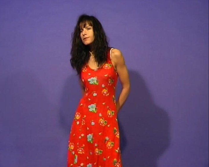 Old and young sex: Renata Natural Brunette with Perky Tits Masturbates with a Dildo