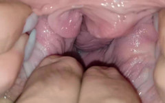 AnGelya G: Pizdă foarte umedă - de aproape - în interiorul pizdei