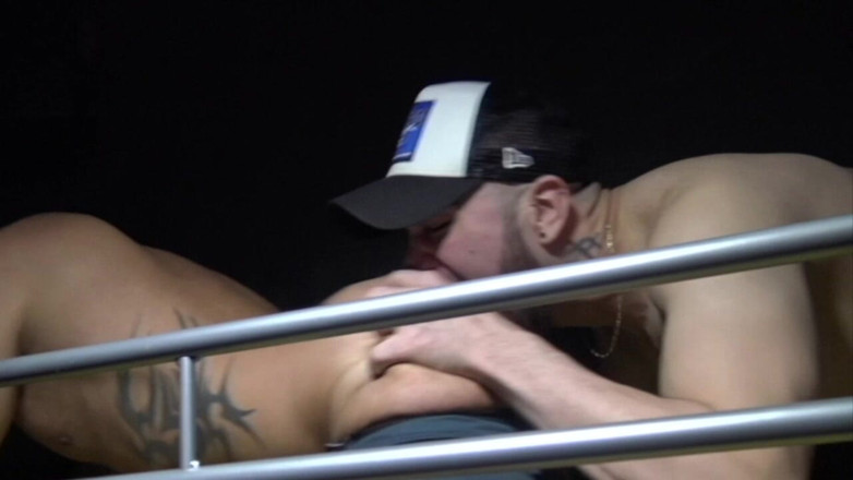 French bareback porn made in Paris: Slut Creampied by His Friend Big Dick