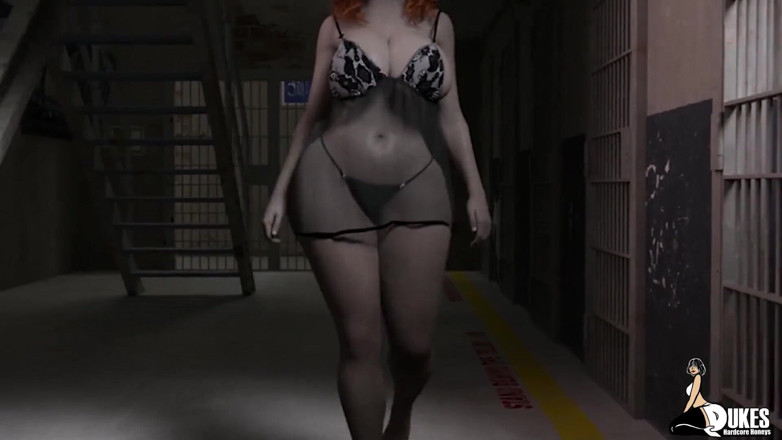 Dukes Hardcore Honeys: 黒の囚人の味の看守の妻の甘い猫