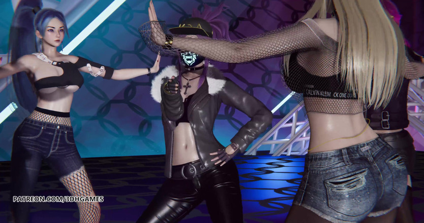 3D-Hentai Games: [MMD] ITZY - Loco Ahri Akali Kaisa Evelynn Seraphine Kda spogliarello 4K 60FPS...