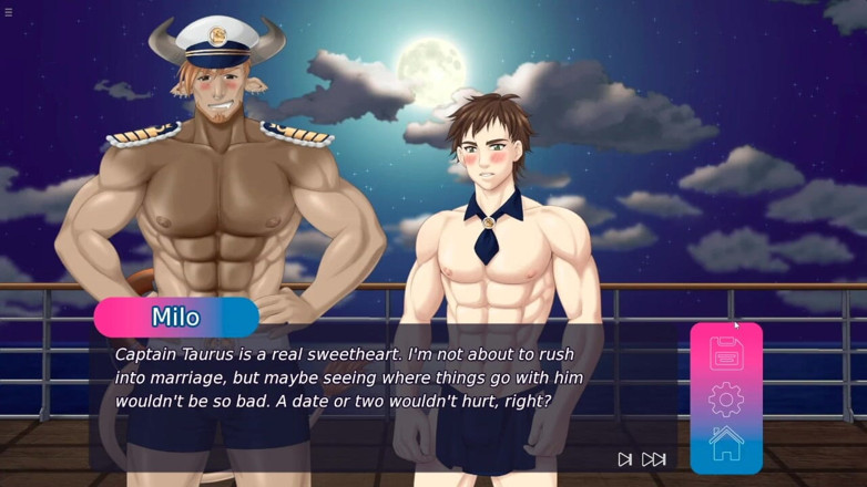 Future man: Capitán enseñando educación sexual anal con gay Milo delante de...