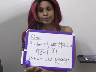 Indian Porn Teacher Giving Sex Lesson How to Fucking Stepsister