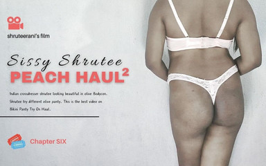 Shruteerani: Sissy Shrutee Kapitola 6 - Solo Indian Trans ve spodním prádle