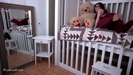 PrudenceK: Соло мастурбація: комбінезон paraphilia teddybear plushie grind hands free оргазм