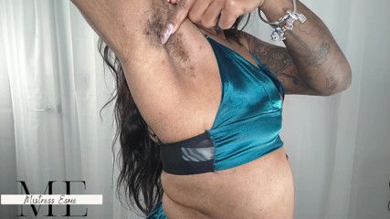 Mistress Esme: my hairy pits wont worship themselves