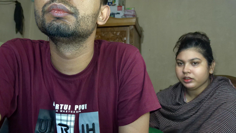 Desivideo: Het bhabi fusk make tonåring flicka smutsig prata