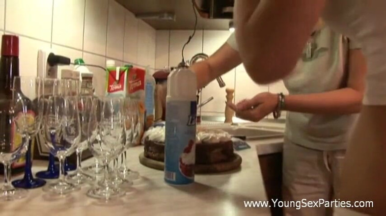 Young Sex Parties: Two Men Crash the Ladies' Home Party
