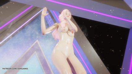 3D-Hentai Games: [mmd] Ive - love dive ahri seraphine seksi çıplak dans 4k 60 fps