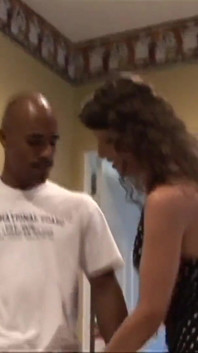 Brunette Syren De Mer with natural tits gives blowjob and interracial fuck with Justin Long