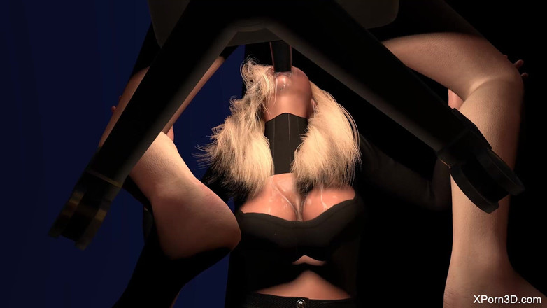 The Scenes: Busty Blonde Babe Extreme Deepthroat Facefuck - Blonde Babe