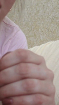 Blonde sucks big dick and jerks it off