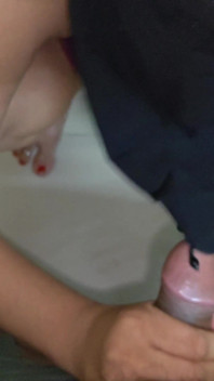 Maid Fucked While She Was Cleaning Floor
