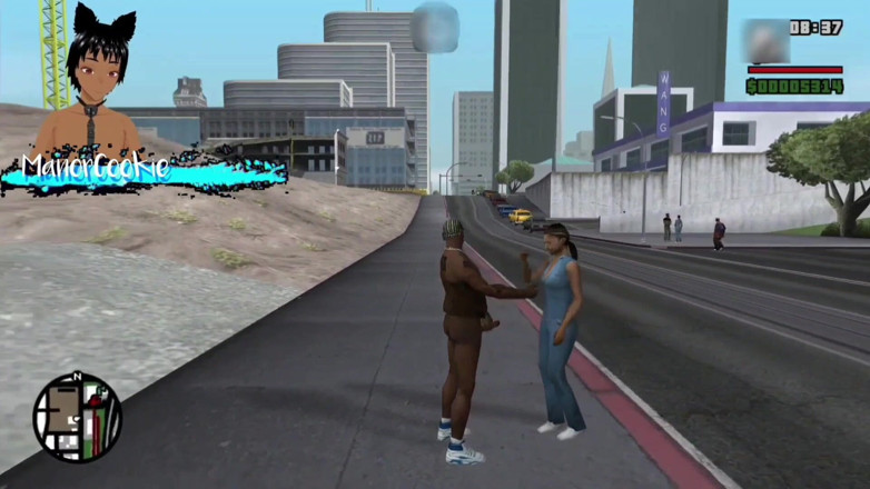 Manor Cookie: Gta San - Madrasta gostosa no café - Cj sai com Michelle...