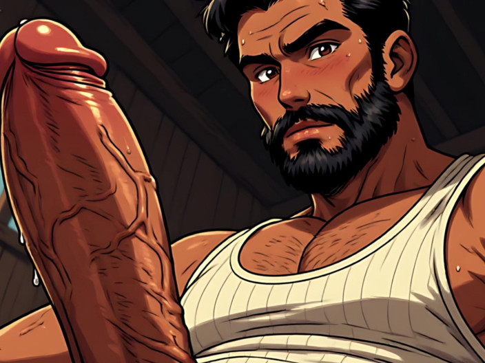 Erotic Man: Schwänze raus, ai-art