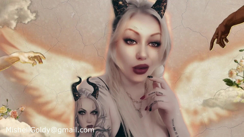 Goddess Misha Goldy: Exposing - фантазия разбирается с дьяволом! Интерактивный клип!