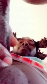 Sneaky Sex in the Room with Stepdaddy Big Black Cock All the Way up My Tight Asshole Oops Wrong Whole