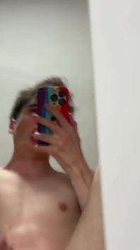 Ride a Dildo and Cum on Mirror