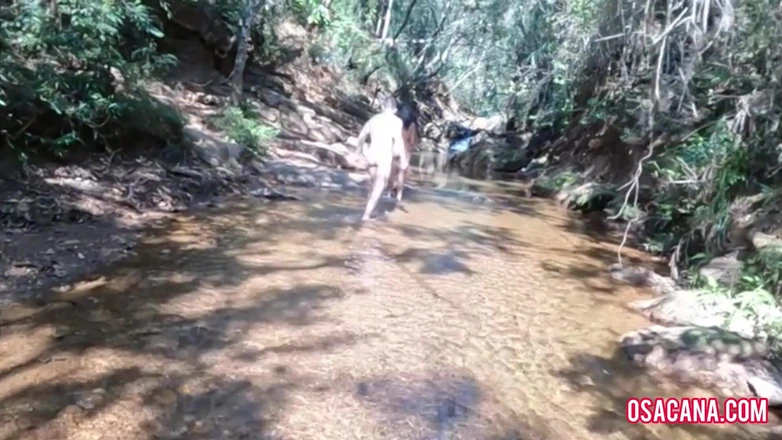 Amateur world: Having Sex with the Young Girl at the Waterfall Friend...