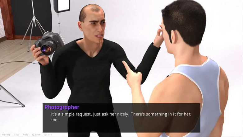 Dirty GamesXxX: A man for all: hot model in a photo studio -...