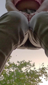 Serina Gomez Lost in Holland Wetting Jeans Outdoors