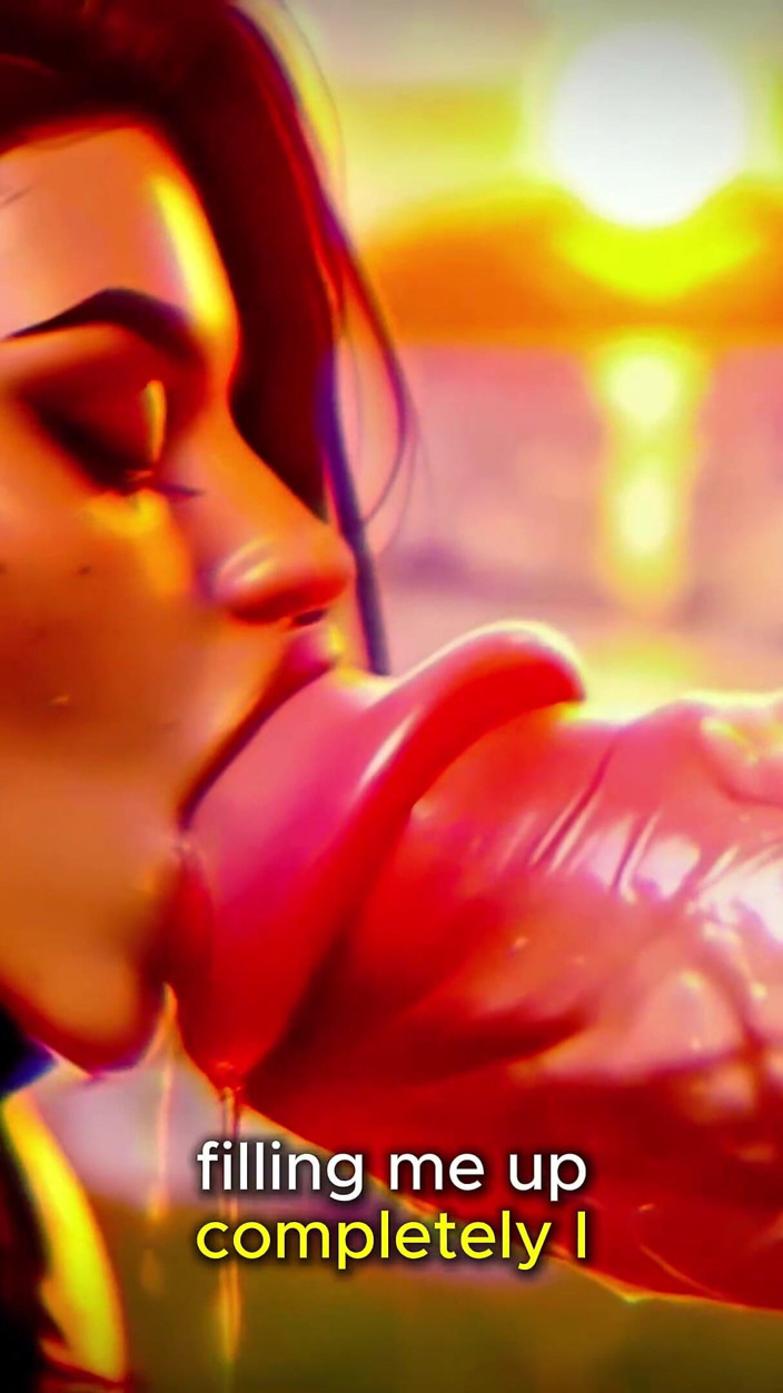 AI Visuals X: (4K) AI 3D animované porno - Latina Baddie uctívá velkého bílého ptáka (Mezirasový...