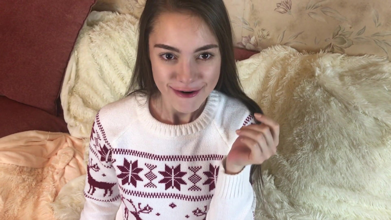 SolaZola: Christmas blowjob for new toy present