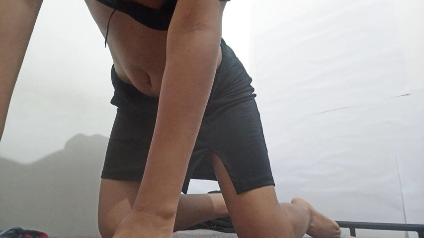 Indian Girlfriend Home Alone Having Fun (Hot horny girl)