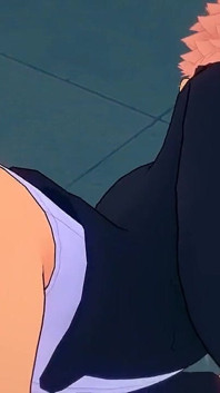 Jujutsu Kaisen Yaoi - Yuuji follada por Gojo en una mesa