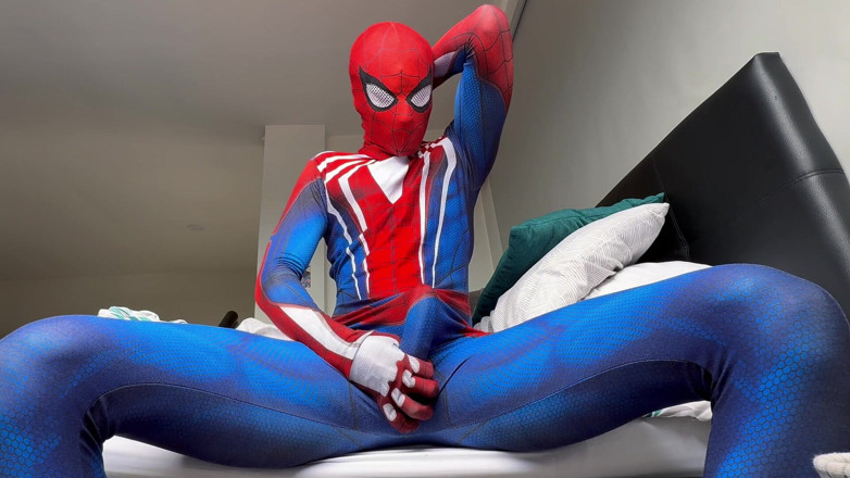 Andcristiann: Peter Parker? Horny Spiderman Shoots Webs of Semen