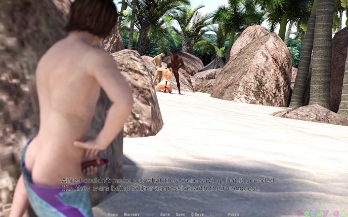 Porny Games: 命运与生活：沃林角的奥秘 - 辣妈在海滩上被干，肛交三明治 11
