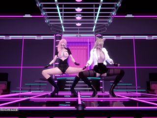 3D-Hentai Games: În al cincilea rând Harmony - Merita Ahri Serafine striptease sexy 4K
