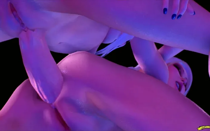 Gameslooper Sex Futanation: Blondes and Shocking Sex (part 3) Remastered - Futa Animation