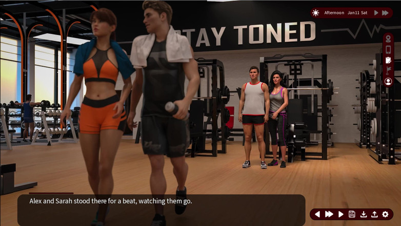 Johannes Gaming: Whispers of Desire 7 Sarah and Alex Went to the Gym...
