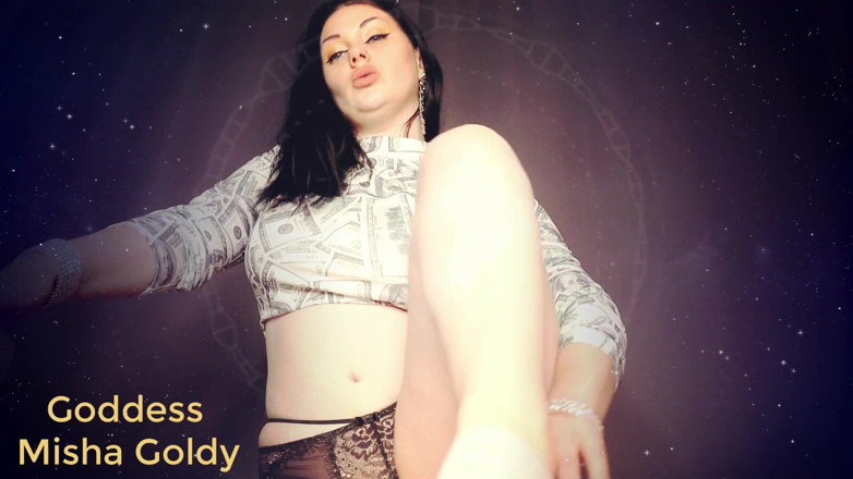 Goddess Misha Goldy: Vím, jak moc tě ovládám svou kulatou dokonalostí, jsi závislá...