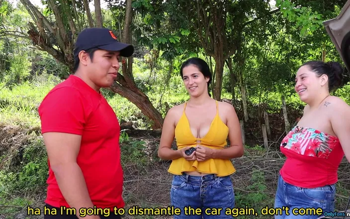 Solo_incognita: Friends Reward the Mechanic with Their Big Tits