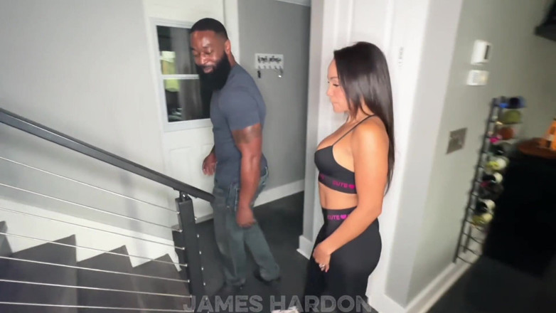 James Hardon: Sexy Latina Gets a Naughty Massage BBC Interracial