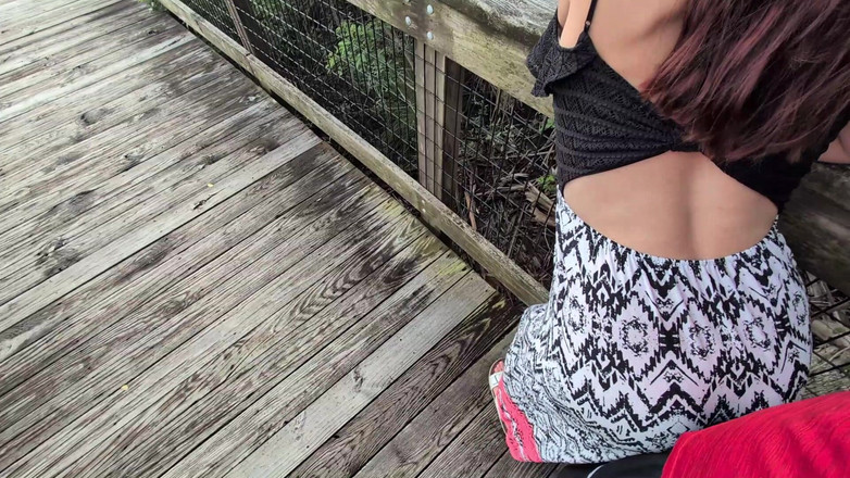 Mimiandevan: POV rödhårig blinkande och sex utomhus
