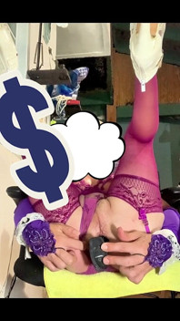 Sexy Anal Dildo Shemale Panties by the Side Riding Anal Dildo