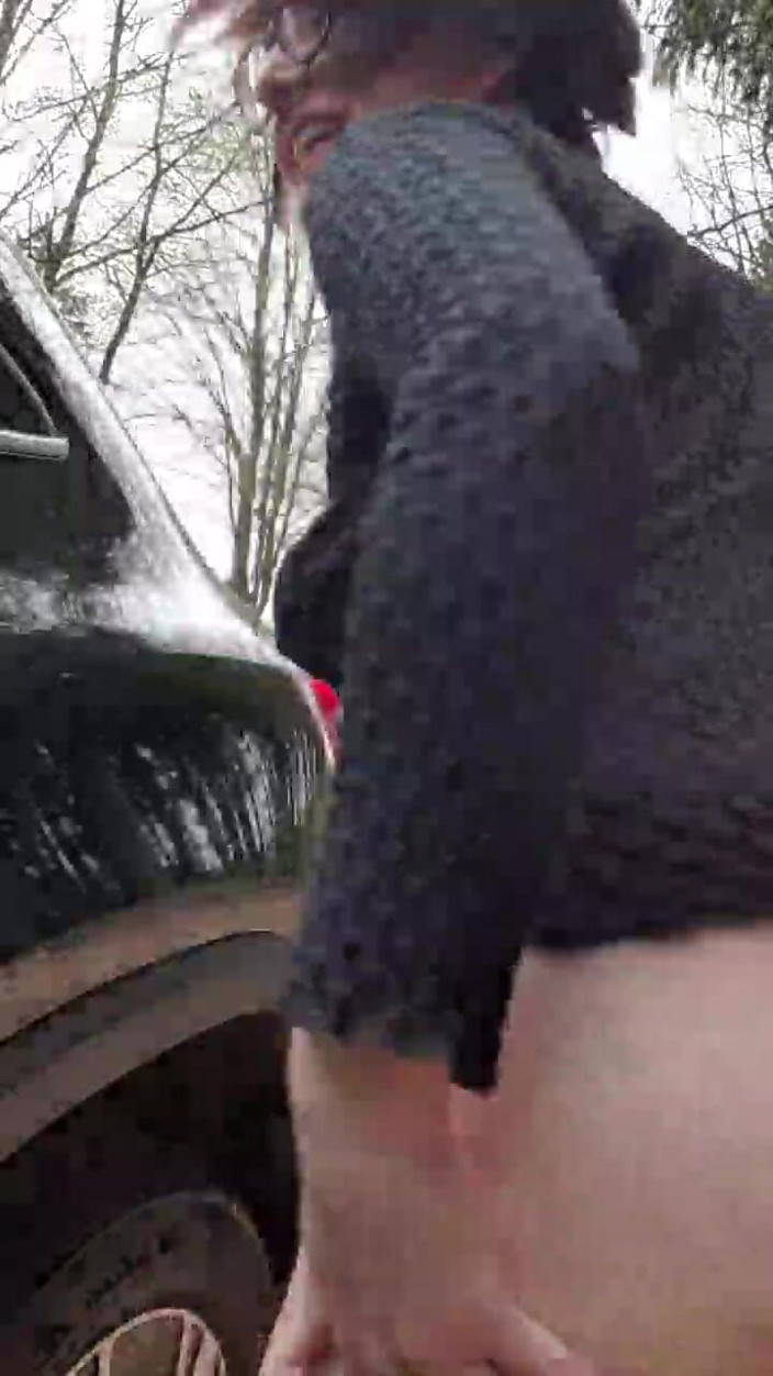 JulieEroticDress: Julie Strips Naked on the Side of the Road and...